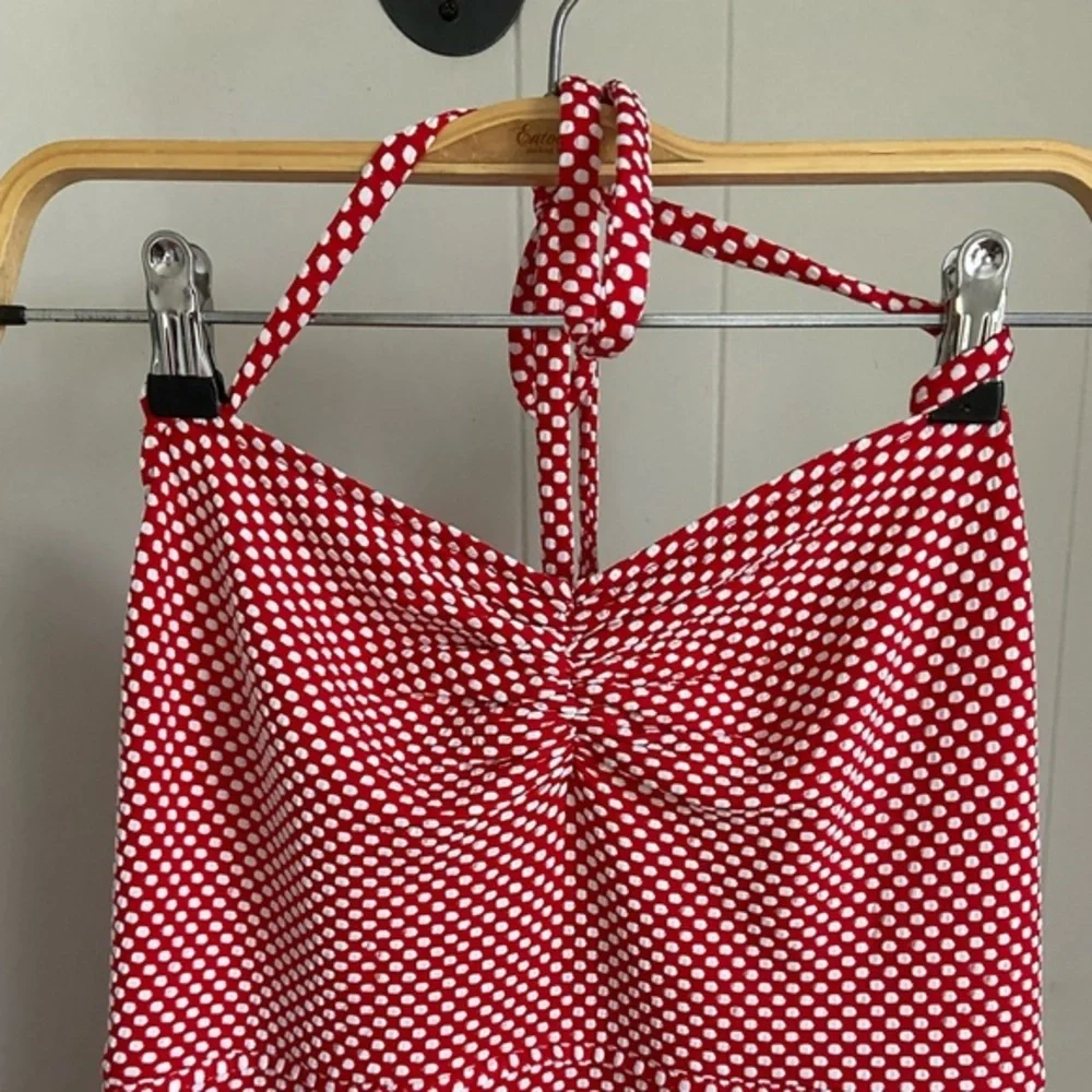 Betsey Johnson UO Exclusive Polka Dot Halter Midi Dress - Picture 4 of 6